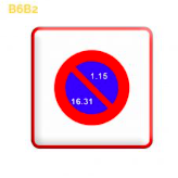 Panneau de signalisation B6B2